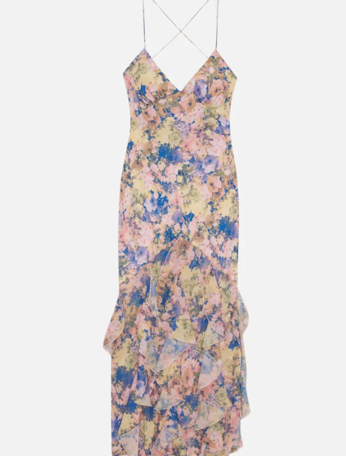 elea_maxi_dress__pink_3.webp For Love & Lemons Elea Maxi Dress - Pink< Casual Dresses | Mini Dresses