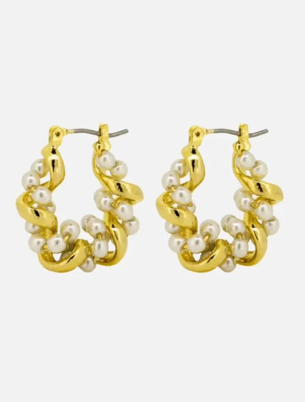 Jolie and Deen Ember Hoops - Gold< Earrings