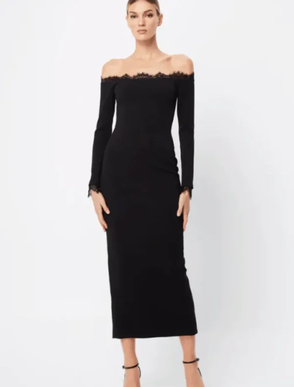 Mossman Eternal Midi Dress - Black< Long Sleeve Dresses | Midi Dresses