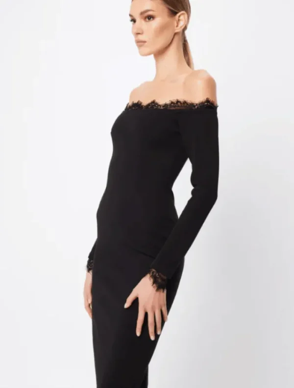 Mossman Eternal Midi Dress - Black< Long Sleeve Dresses | Midi Dresses