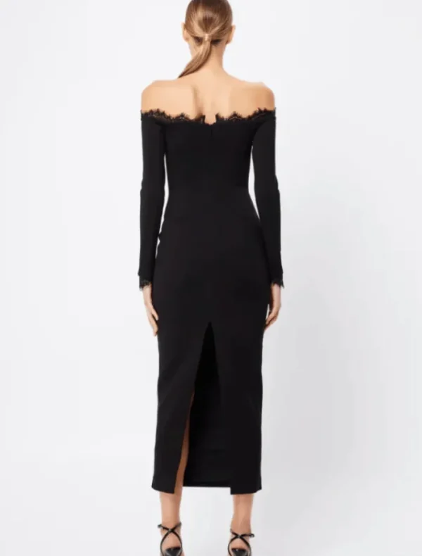 Mossman Eternal Midi Dress - Black< Long Sleeve Dresses | Midi Dresses