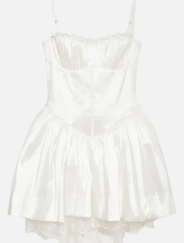 For Love & Lemons Evelyn Mini Dress - White< Mini Dresses | Shoulder Bag