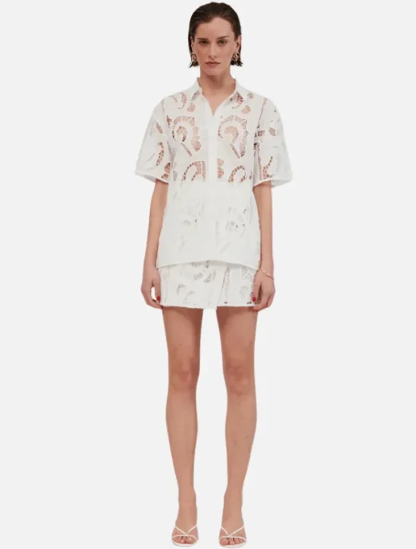 Suboo Florence Lace Skirt - White< Skirts | Shirts
