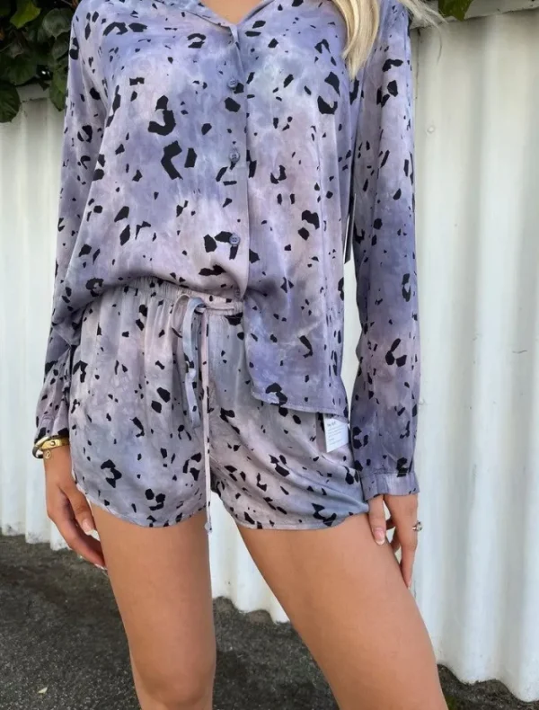 Bella Dahl Flowy Shorts - Purple< Shorts | Tops