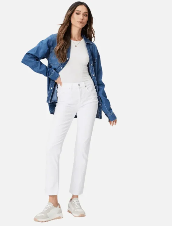 PAIGE Gemma - Crisp White< Casual Dresses | Pants