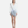 Zhivago Glitter & Gold Skirt - Platinum< Skirts | Tops