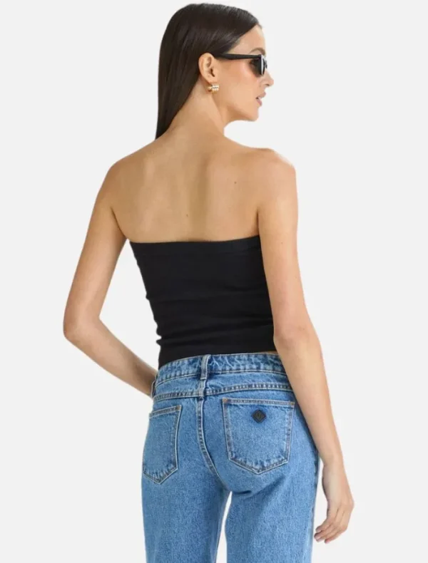 Abrand Heather Long Line Bandeau -< Shirts | Tops