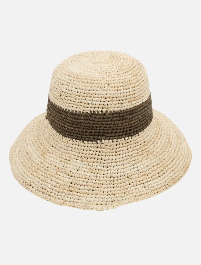 hellie_crochet_bucket_hat_1.webp Ace of Something Hellie Crochet Bucket Hat - Natural< Hats | Hats & Headbands