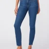 PAIGE Hoxton Ankle Raw Hem - Bahia< Denim