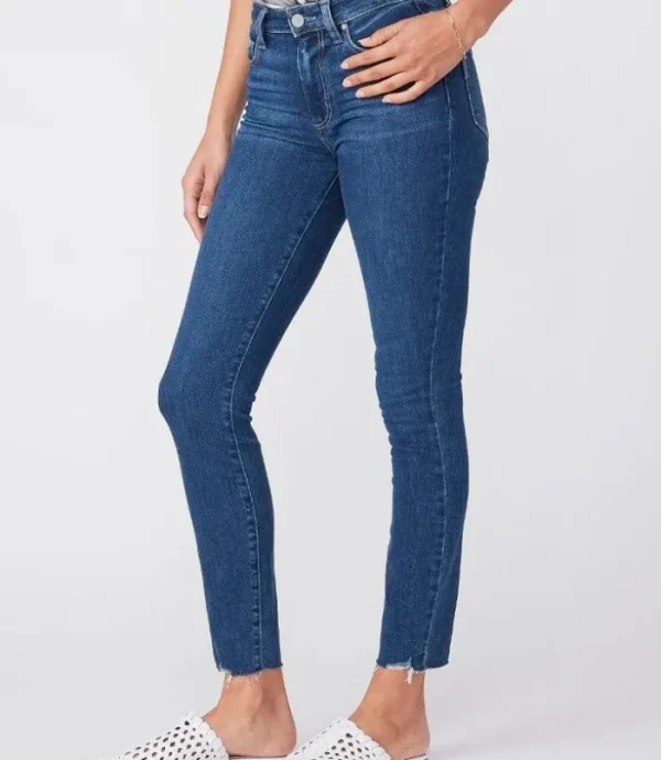 PAIGE Hoxton Ankle Raw Hem - Bahia< Denim