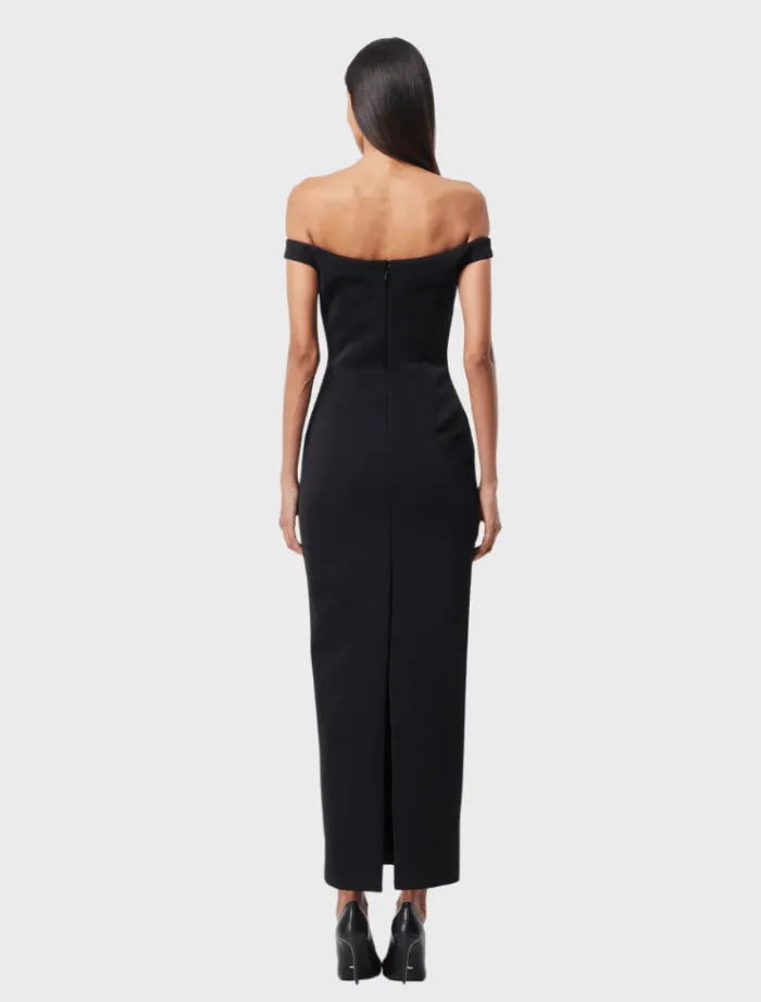 imperial_midi_dress__blac_6.webp Mossman Imperial Midi Dress - Black & White< Midi Dresses