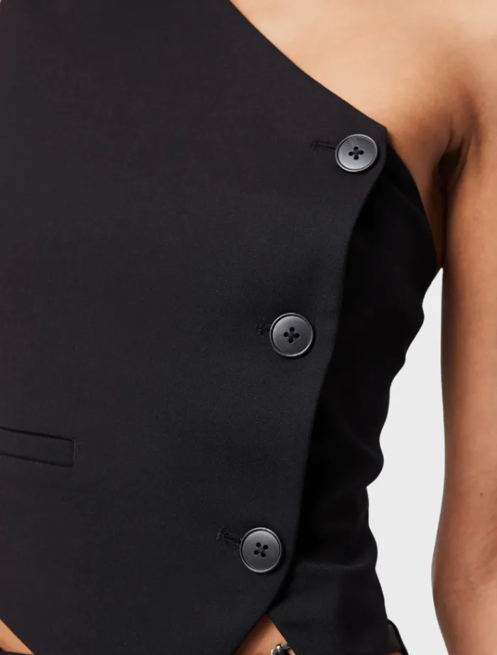 in_pursuit_vest__black_1.webp Mossman In Pursuit Vest - Black< Mini Dresses | Midi Dresses