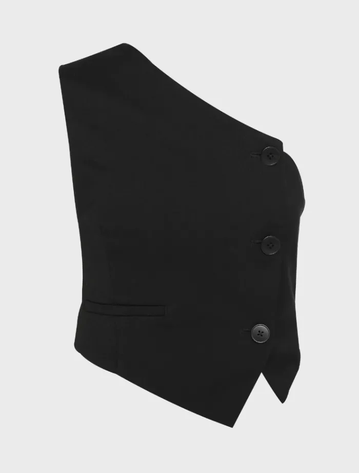 in_pursuit_vest__black_7.webp Mossman In Pursuit Vest - Black< Mini Dresses | Midi Dresses