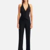 Shona Joy Irena Pintuck Straight Leg Pant - Black< Pants