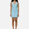 The Wolf Gang Irida Vest Dress - Sky< Casual Dresses | Mini Dresses
