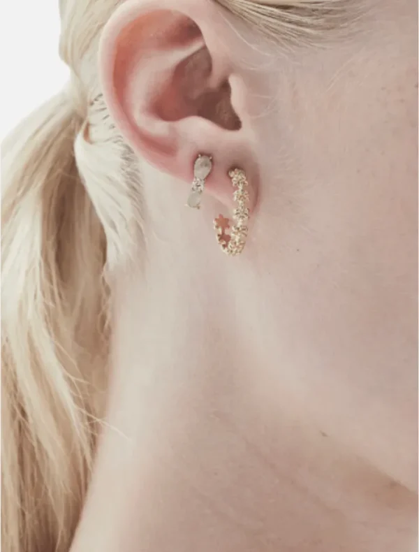 Jolie and Deen Jemima Hoops - Gold< Earrings