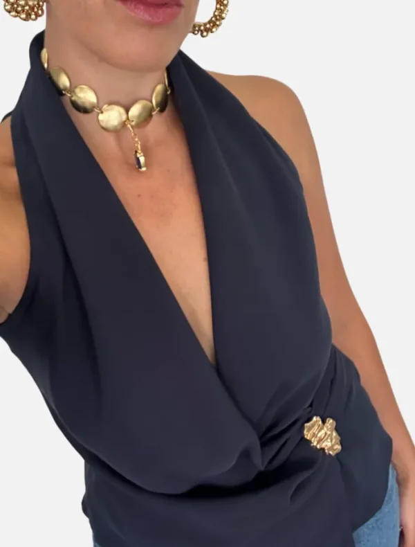 Insurge Clothing Jessie Top - Navy< Shirts | Tops