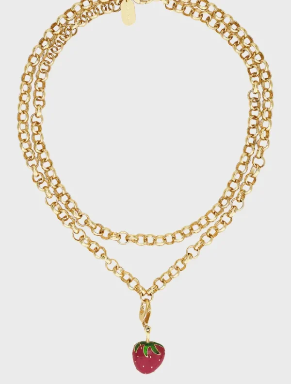 Emma Pills Juicy Af Necklace - Gold< Necklaces