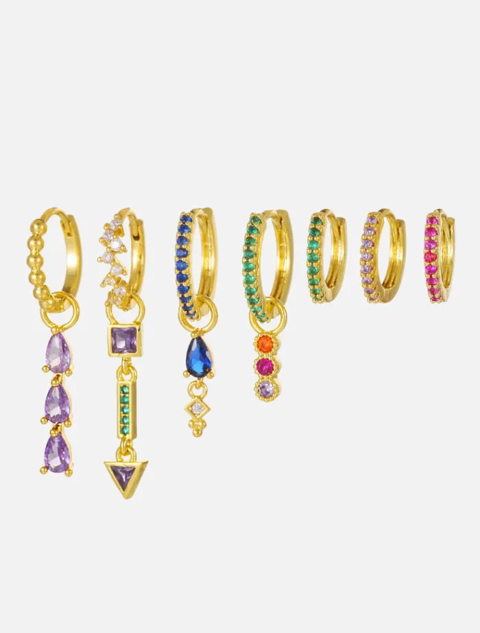 kara_earring_set__multi_0.webp Insurge Clothing Kara Earring Set - Multi< Earrings