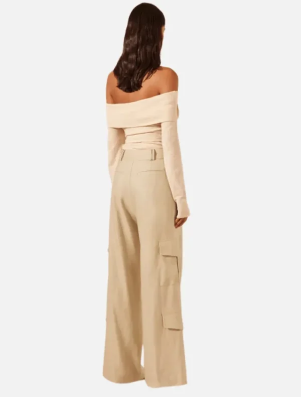 Shona Joy Kasbah Slouch Cargo Pant - Oyster< Pants
