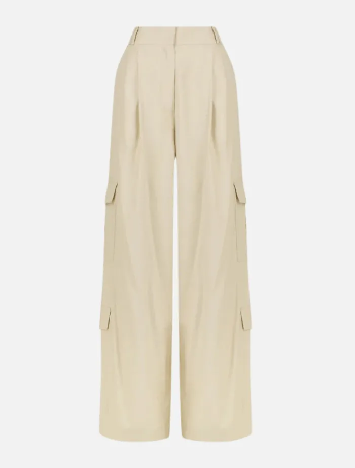 kasbah_slouch_cargo_pant__5.webp Shona Joy Kasbah Slouch Cargo Pant - Oyster< Pants