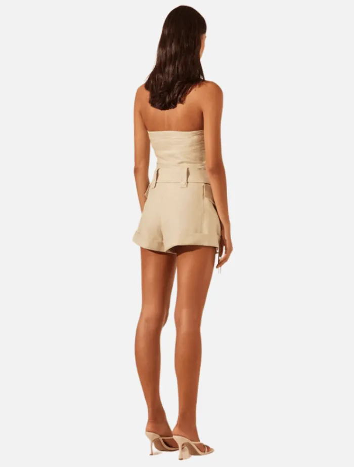 kasbah_utility_short__oys_1.webp Shona Joy Kasbah Utility Short - Oyster< Shorts | Tops