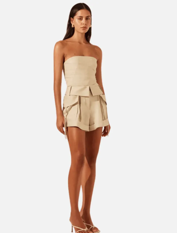 kasbah_utility_short__oys_2.webp Shona Joy Kasbah Utility Short - Oyster< Shorts | Tops