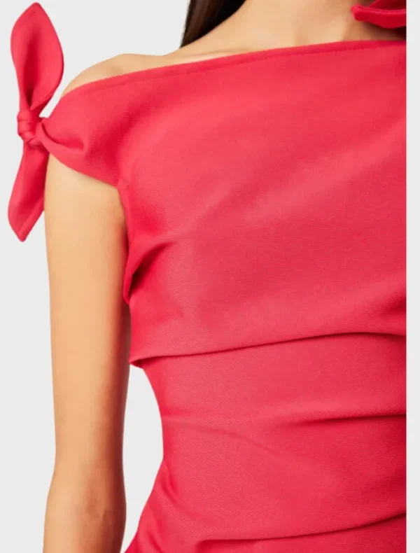 Elliatt Kimberly Tie Mini Dress - Red< Casual Dresses | Mini Dresses