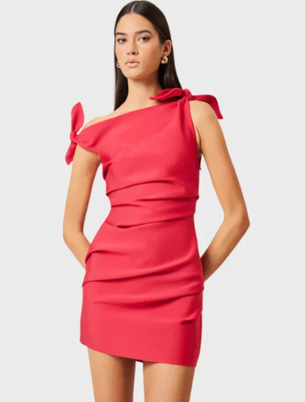 Elliatt Kimberly Tie Mini Dress - Red< Casual Dresses | Mini Dresses