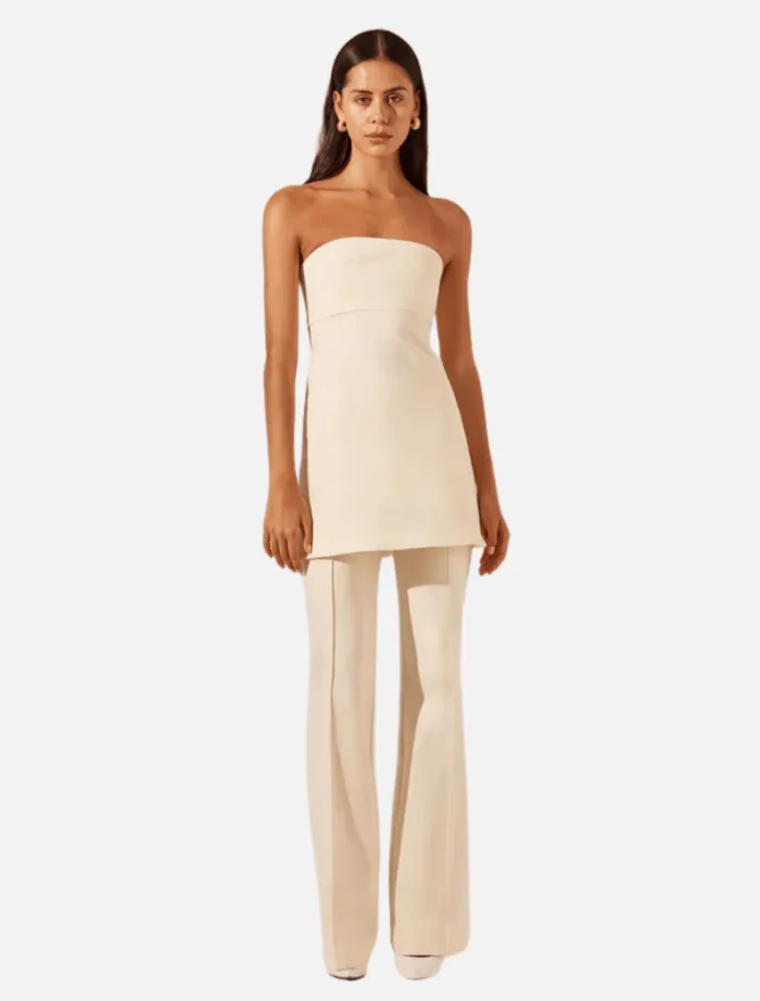 lani_boot_cut_flared_pant_0.webp Shona Joy Lani Boot Cut Flared Pant - Rice< Pants