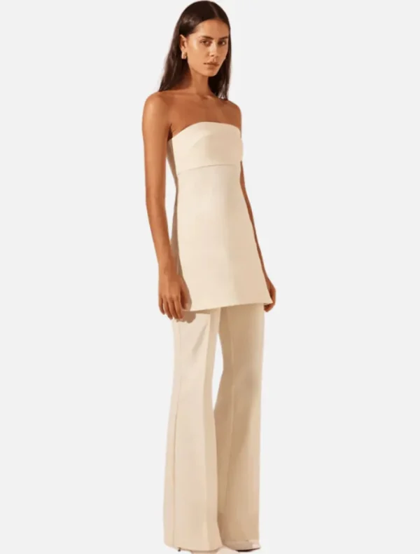 Shona Joy Lani Boot Cut Flared Pant - Rice< Pants