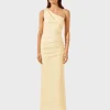 Shona Joy Lani Gathered Midi Dress - Vanilla< Midi Dresses | Skirts