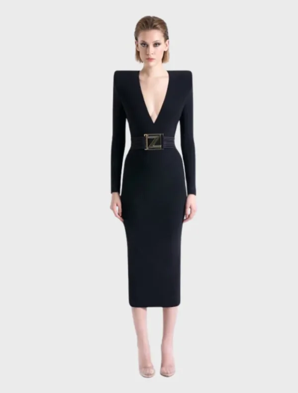 Zhivago Launch Approval Dress - Black< Midi Dresses