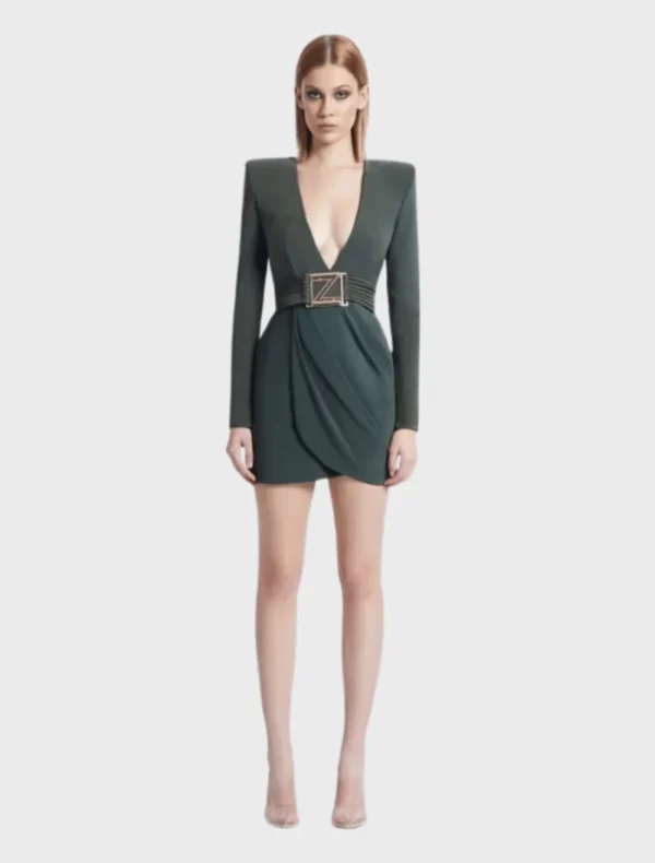 Zhivago Launch Approval Mini Dress - Khaki< Mini Dresses
