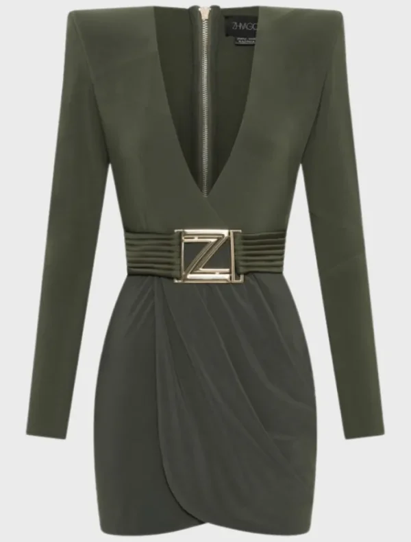 Zhivago Launch Approval Mini Dress - Khaki< Mini Dresses