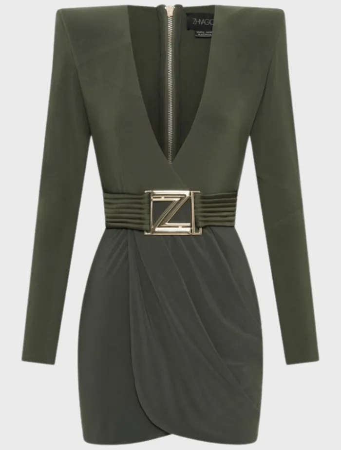 launch_approval_mini_dres_4.webp Zhivago Launch Approval Mini Dress - Khaki< Mini Dresses