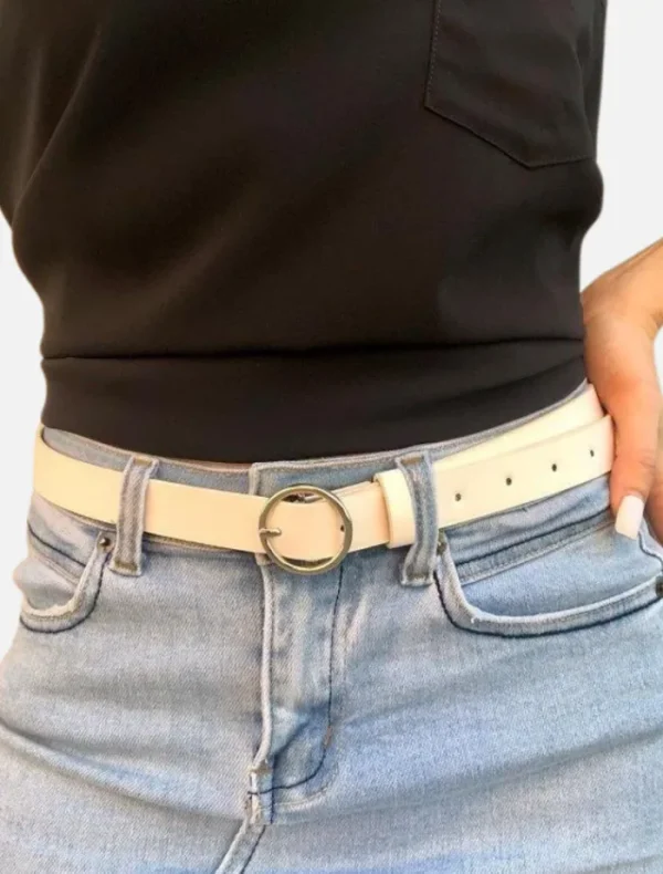 Angelswhisper Lila Circle Belt - White< Belts