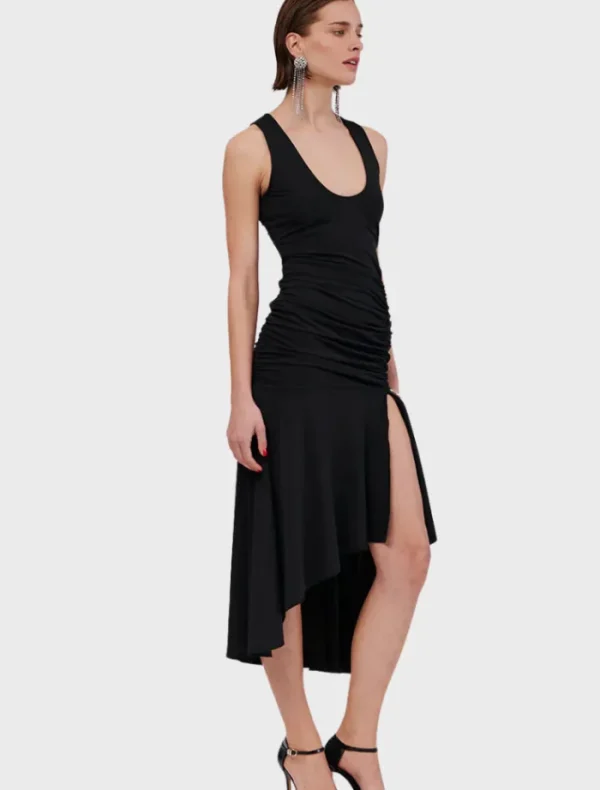 Suboo Lucia Sleeveless Rouched Maxi Dress - Black< Casual Dresses | Midi Dresses