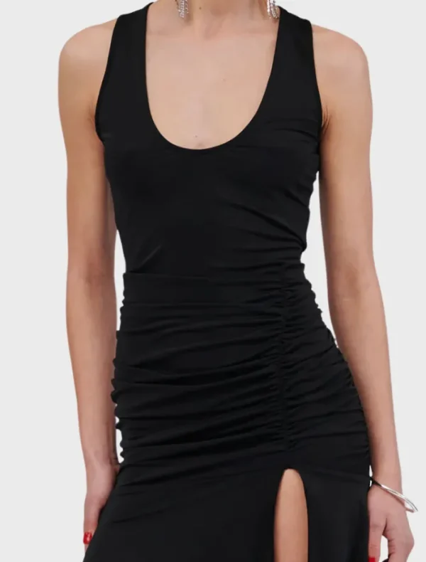 Suboo Lucia Sleeveless Rouched Maxi Dress - Black< Casual Dresses | Midi Dresses