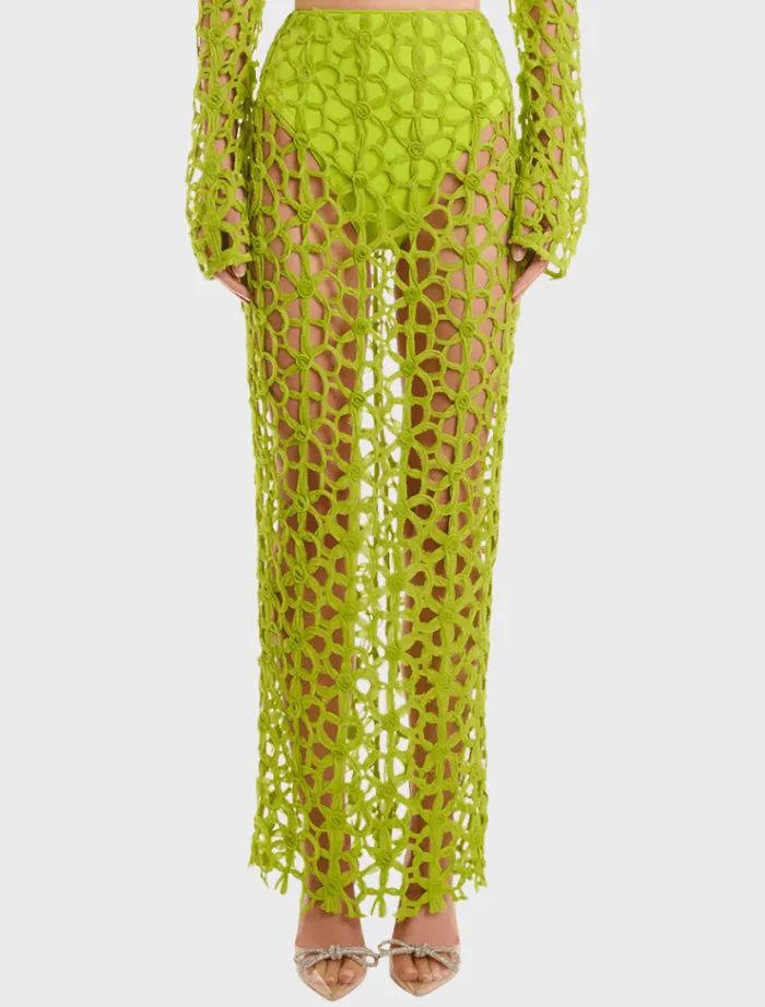 lyndal_skirt__lime_0.webp Eliya The Label Lyndal Skirt - Lime< Skirts | Tops