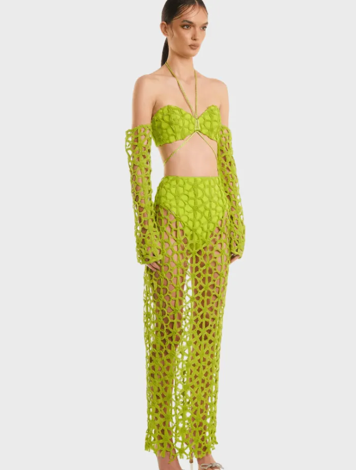 lyndal_skirt__lime_2.webp Eliya The Label Lyndal Skirt - Lime< Skirts | Tops