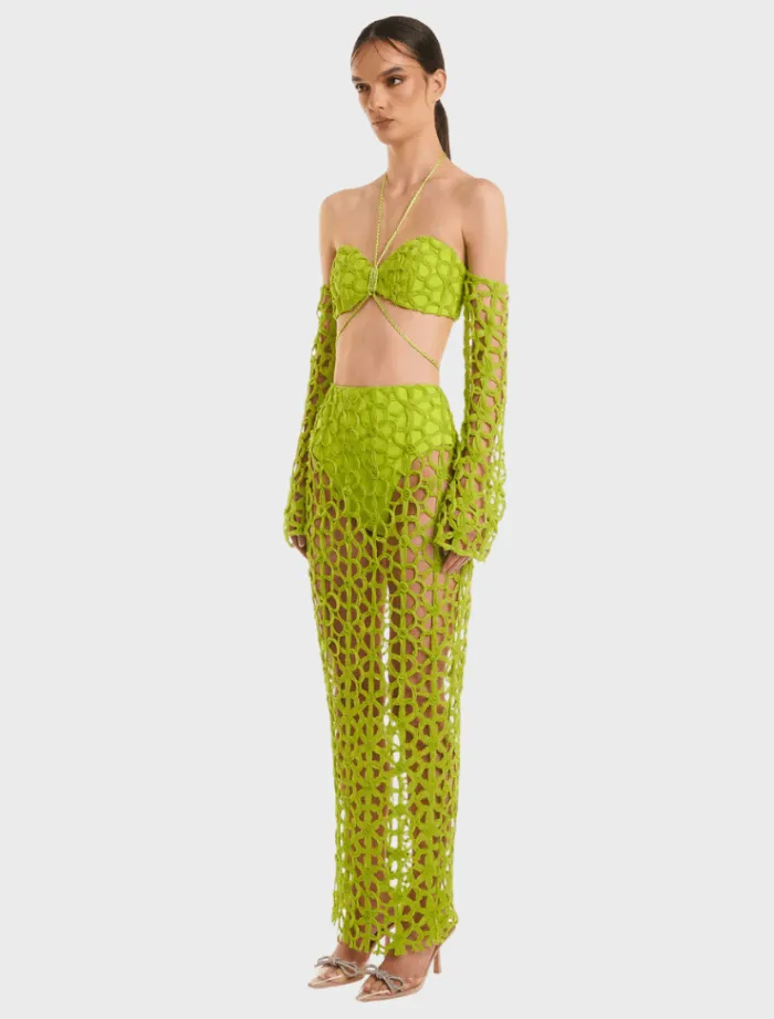 lyndal_skirt__lime_3.webp Eliya The Label Lyndal Skirt - Lime< Skirts | Tops