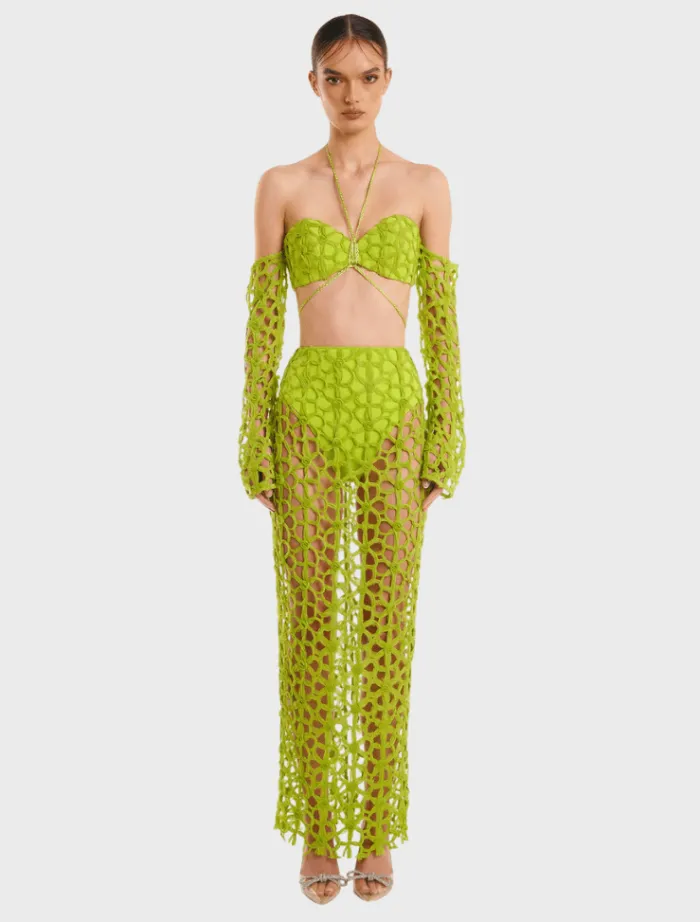 lyndal_skirt__lime_4.webp Eliya The Label Lyndal Skirt - Lime< Skirts | Tops