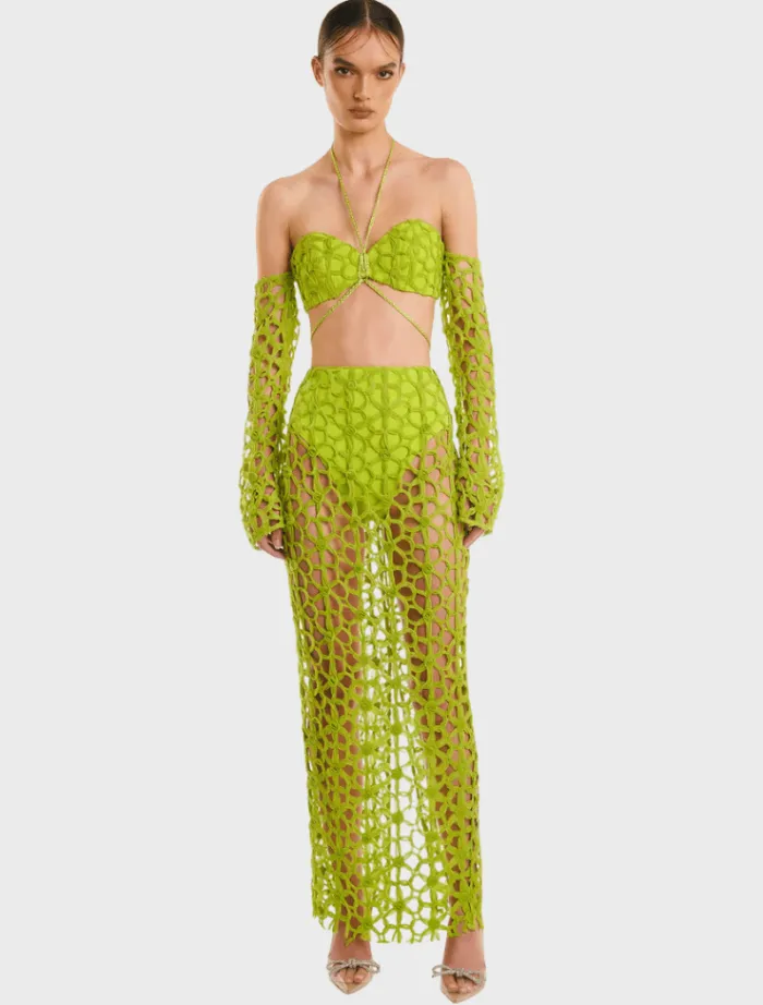 lyndal_skirt__lime_5.webp Eliya The Label Lyndal Skirt - Lime< Skirts | Tops