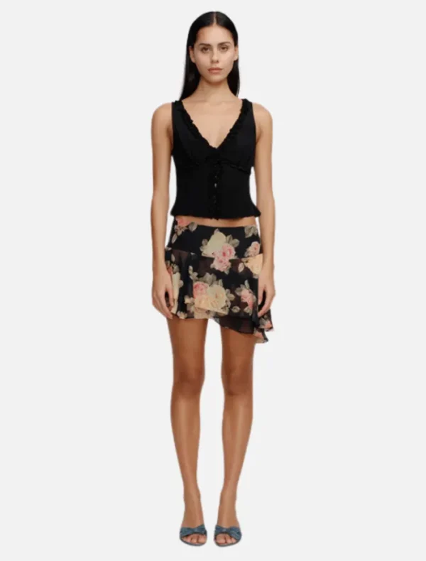Ownley Mandy Mini Skirt - Vintage Roses< Skirts