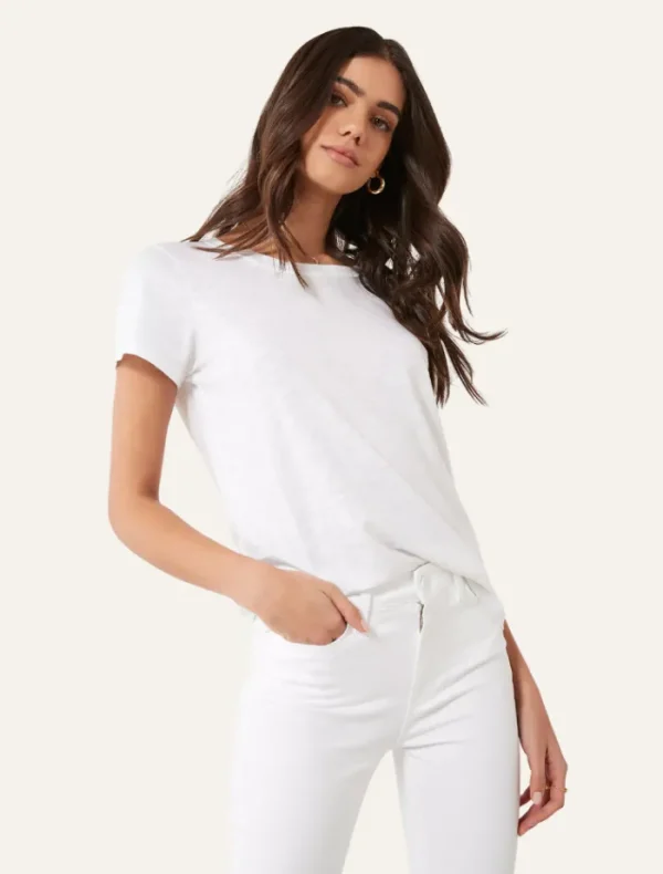 PAIGE Margot Ankle - Crisp White< Denim