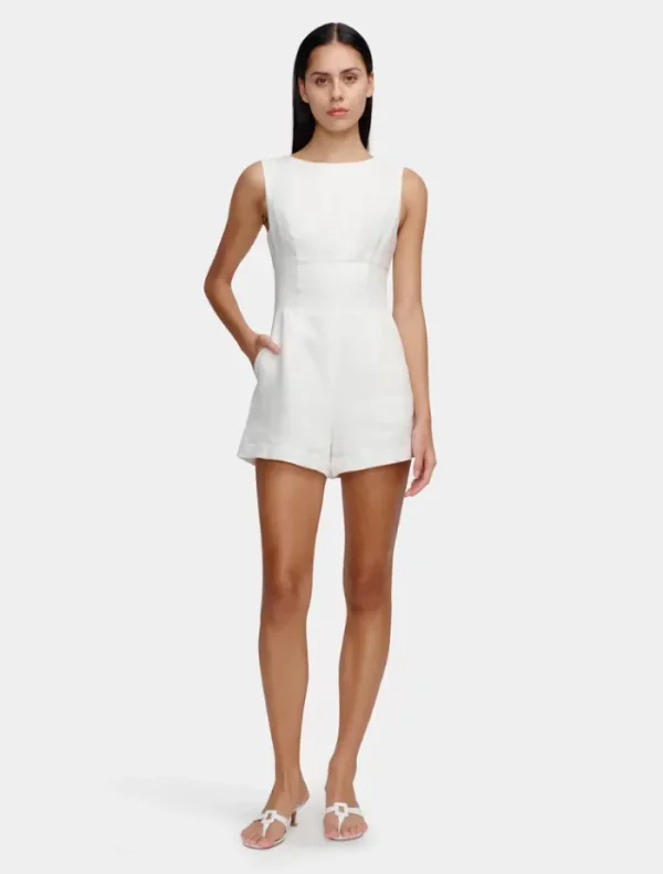 Ownley Millie Romper -Ivory< Casual Dresses | Mini Dresses