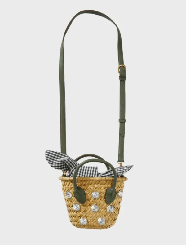 8 Other Reasons Mini Straw Tote - Green< Bags | Shoulder Bag