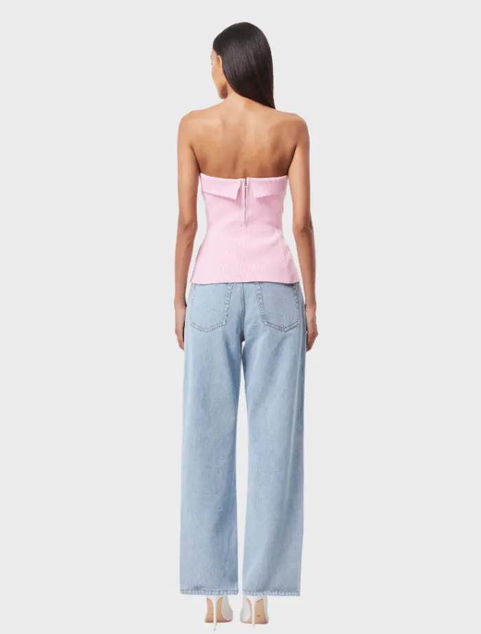 monaco_bustier__pink_1.webp Mossman Monaco Bustier - Pink< Skirts | Shirts