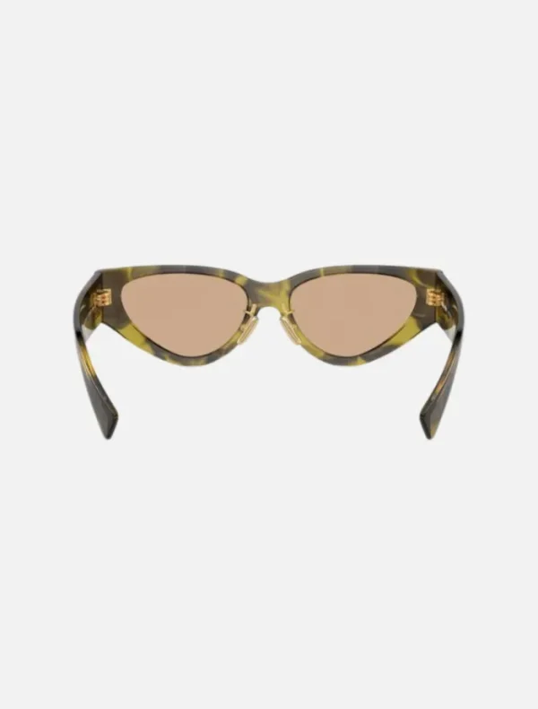 Miu Miu 0MU03ZS Sunglasses - Striped Ivy W Light Orange Mirror< Sunglasses
